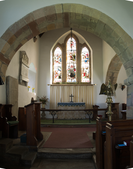 Loading inside Bass Church